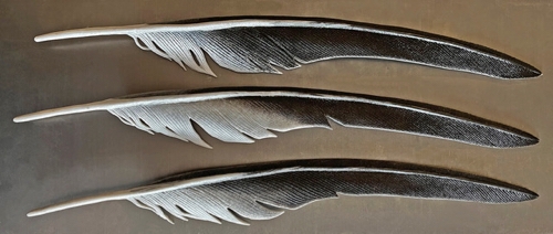 Click to view detail for LM-006 “Aerodynamic” (American White Pelican) 16.5x7.25  $420